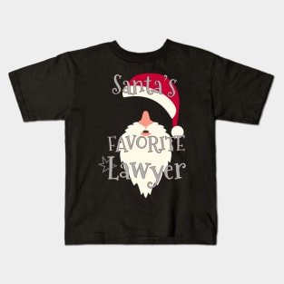 Attorney Time Santa'S Favorite Lawyer Kids T-Shirt